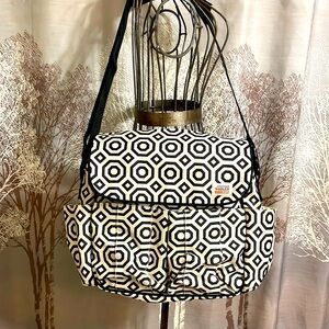 New Jonathan Adler Skip Hop Dash-Deluxe Nixon Greek Print Pattern Diaper Bag